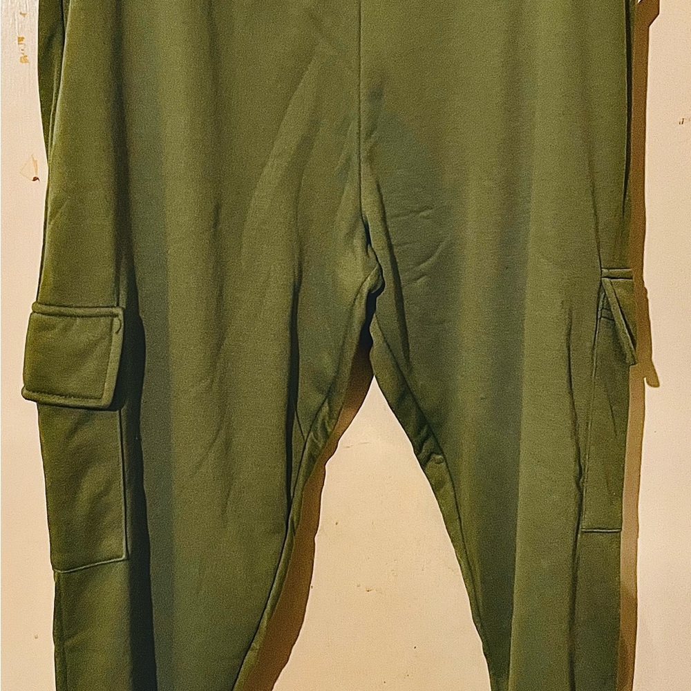 BSP Women’s Olive Green Cargo Jogger Pants